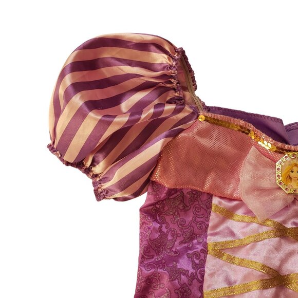 Disney Rapunzel Tangled Costume 4-6X Purple Gold Glittery Princess Dress - Picture 5 of 11